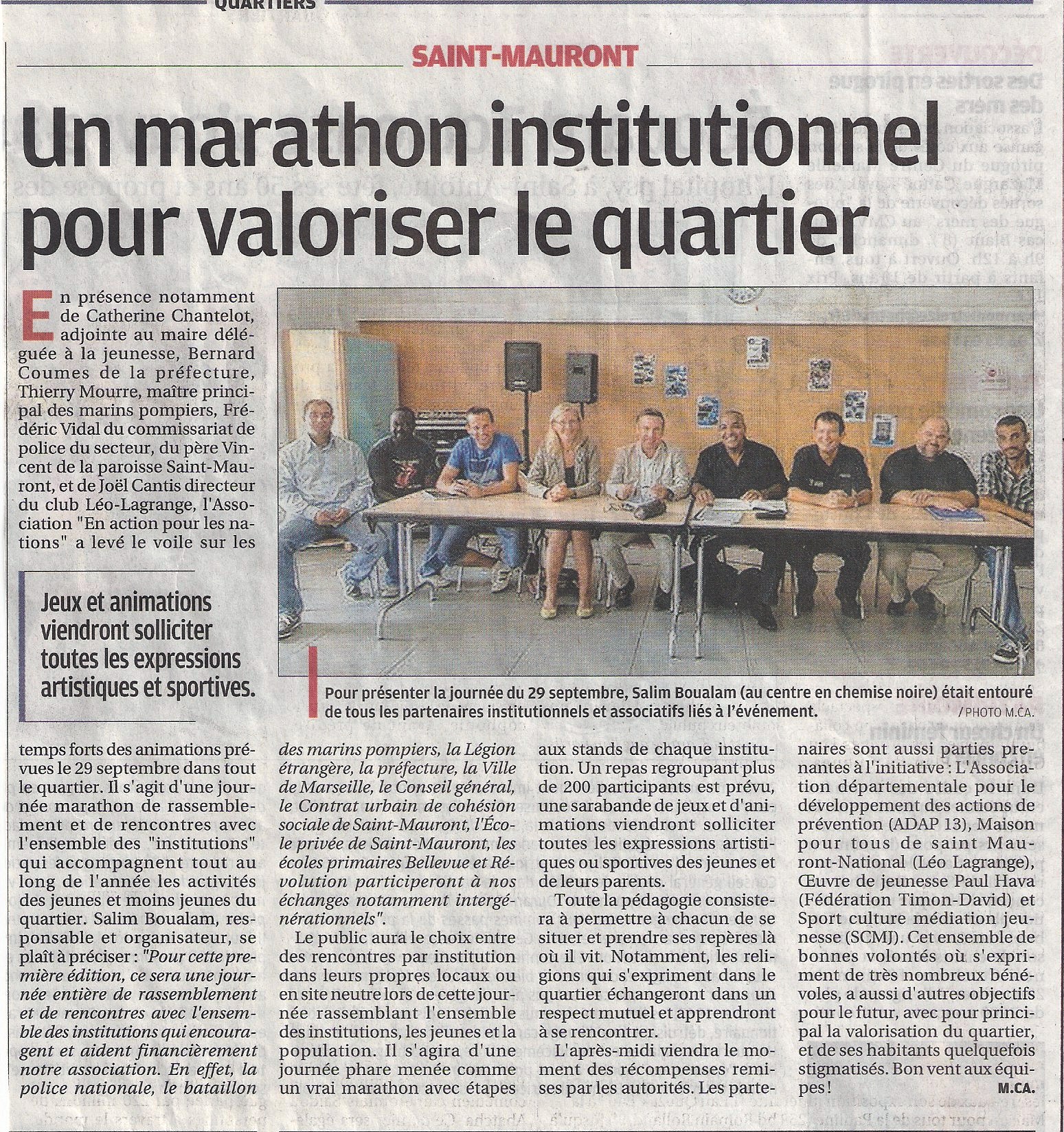 article La Provence - 2012