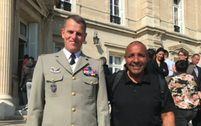 Visite de Benoît Houssay le gouverneur militaire de la zone de défense et de sécurité Sud